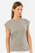Türen Kadın Vatka Görünümlü T-shirt 3401/Gri - 2