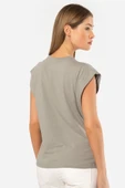 Türen Kadın Vatka Görünümlü T-shirt 3401/Gri - 3