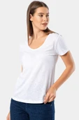 Wtshirt Kadın Tişört Parıs Paris/Beyaz - 6