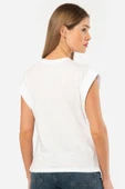 Türen Kadın Vatka Görünümlü T-shirt 3401/Beyaz - 4