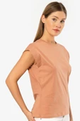 Türen Kadın Vatka Görünümlü T-shirt 3401/Somon - 2