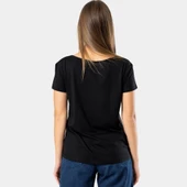 Wtshirt Kadın Siyah T-shirt Cannes/Siyah - 4