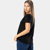 Wtshirt Kadın Siyah T-shirt Cannes/Siyah - 5
