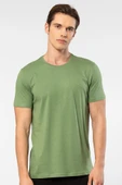 Cacharel Erkek Bisiklet Yaka T-shirt 2169/Yeşil - 1