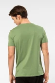 Cacharel Erkek V Yaka T-shirt 2170/Yeşil - 3