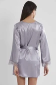 Pierre Cardin Saten Royal 3lü Kimono Şort Takımı 2490 - 4