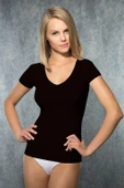 Doreanse Kadın Modal V Yaka Kısa Kollu T Shirt 9380 - 5