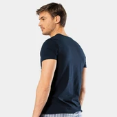 Cacharel Erkek V Yaka Likralı T-shirt 1332/Lacivert - 4