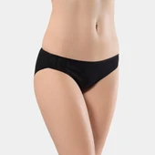 Türen Kadın Jakarlı 2'li Pamuklu Bikini Külot 256/Siyah - 2