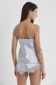 Pierre Cardin Saten Mist 3lü Kimono Şort Takımı 2490 - 8