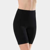 Türen Kadın Dantelli Pamuklu Likralı Kısa Tayt 285/Siyah thumbnail 2