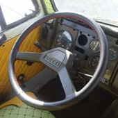 DİKİŞLİ DİREKSİYON KILIFI SİYAH DAMARLI DERİ KIRMIZI DİKİŞLİ İVECO KÜÇÜK KAMYON İÇİN thumbnail 2