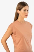 Türen Kadın Vatka Görünümlü T-shirt 3401/Somon - 4