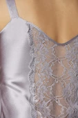 Pierre Cardin Royal Saten Dantelli 3'lü Kadın Sabahlık-Şort Takım 2480 - 6