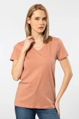 Wtshirt Somon Venice Kısa kollu V Yaka Kadın T-Shirt Venice/Somon - 2