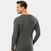 Cacharel - Termal Uzun Kol Bisiklet Yaka 1603/Gri - 4