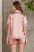 Pierre Cardin Brandy Kadın Saten Biyeli Pijama Takımı 1205 - 5