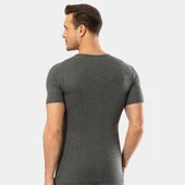 Cacharel - Termal kısa kol bisiklet yaka 1601/Gri - 3