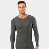 Cacharel - Termal Uzun Kol Bisiklet Yaka 1603/Gri - 2