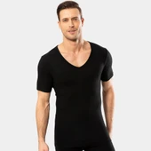 Cacharel - Termal kısa kol v yaka 1602/Siyah - 2