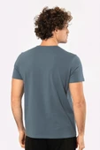 Cacharel Erkek Bisiklet Yaka Likralı T-shirt 1331/MAVİ - 4
