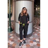 Lucky Life Kadın Iki Iplik Viskon Pamuk Kumaş Arma Detaylı Ikili Takım - 1