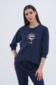 Trend Kadın Eğlenceli Ve Şık Sweatshirt - 2