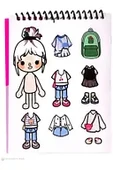 Deren Sticker Defteri 11X16CM 8 Sayfa Bebek Giydirme - 4