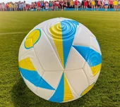 Avrupa Futbol Şampiyonası Maç Topu Kabartmalı Yüzey Halı Saha Çim Topu(BETON ZEMİNE UYGUN)+Pompa - 3