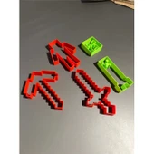 Minecraft Temalı Kurabiye Kalıbı Seti - 1