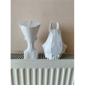 Antik Mısır Nefertiti ve Anubis Biblo 20 Cm - 5