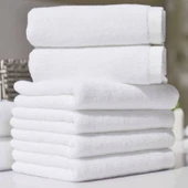 Otel Banyo Havlusu 90x150cm %100 Pamuklu Otel Havlusu 10 Adet 600gr Havlu - 1