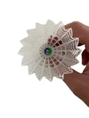 6 Adet Yüksek Kaliteli Badminton Topu Mantar Başlı Badminton Top Seti - 4