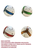 Beton Zemine Uygun El Dikişli Futbol Topu Toprak Halı Saha Çim Topu+Pompa hediye - 1