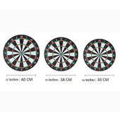 Dart Tahtası Seti 15 İnç Büyük Orta Boy Çift Taraflı Dart Tahtası Oyun Seti thumbnail 6