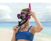 Profesyonel Yüzücü Gözlüğü 24021 Bestway Maske Şnorkel Set ( 14 yaş üstü) - 3