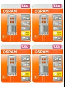 (4 Adet) Osram 2,6W (28W) 2700K (Sarı Işık) G4 Duylu Led Kapsül Ampul thumbnail 1