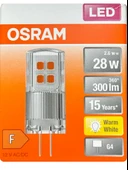 (6 Adet) Osram 2,6W (28W) 2700K (Sarı Işık) G4 Duylu Led Kapsül Ampul - 2