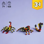 Lego Creator 3’ü 1 Arada Vahşi Hayvanlar: Şaşırtıcı Örümcek 31159 - 7 Yaş ve Üzeri Çocuklar için Akrep veya Yılana Dönüşebilen Yaratıcı Oyuncak Yapım Seti - 5