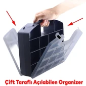 24 Bölmeli Organizer Kutu Çift Taraflı Küçük Malzeme Alet Takım Çantası - 8