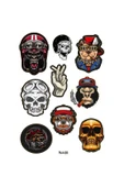 PROMOT TREND KARIŞIK EKİPMAN KASK MOTORSİKLET STİCKER SETİ 03 - 1