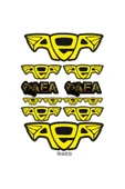 PROMOT ALTIN ELBİLESİ ADAM AEA TASARIMLI SPONSOR EKİPMAN KASK MOTORSİKLET STİCKER SETİ 01 - 1