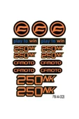 PROMOT CFMOTO 250NK MOTOSİKLET ÇOKLU STİCKER SETİ 02 - 1