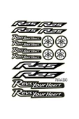 PROMOT R25 YAMAHA MOTOSİKLET STİCKER SETİ A4 EBATI ÇOKLU STİCKER 04 - 1