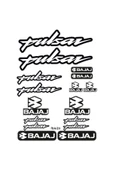PROMOT PULSAR BAJAJ MOTOSİKLET STİCKER SETİ A4 EBATI ÇOKLU STİCKER 01 - 1