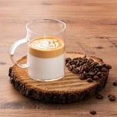 Porsima 6080 Borosilikat Isıya Dayanıklı Cam Kulplu Çay Bardağı Kahve Ve Çay Kupası 3'lü 200ml - 2