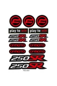 PROMOT CFMOTO 250SR MOTOSİKLET ÇOKLU STİCKER SETİ 03 - 1