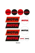 PROMOT SPONSOR MOTUL KARIŞIK TASARIMLI EKİPMAN KASK MOTORSİKLET STİCKER SETİ 01 - 1