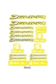 PROMOT DOMİNAR BAJAJ MOTOSİKLET STİCKER SETİ A4 EBATI ÇOKLU STİCKER 08 - 1