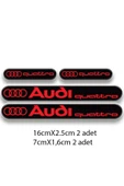 PROMOT AUDİ 3D DAMLA 4'LÜ STİCKER SET 1 - 1